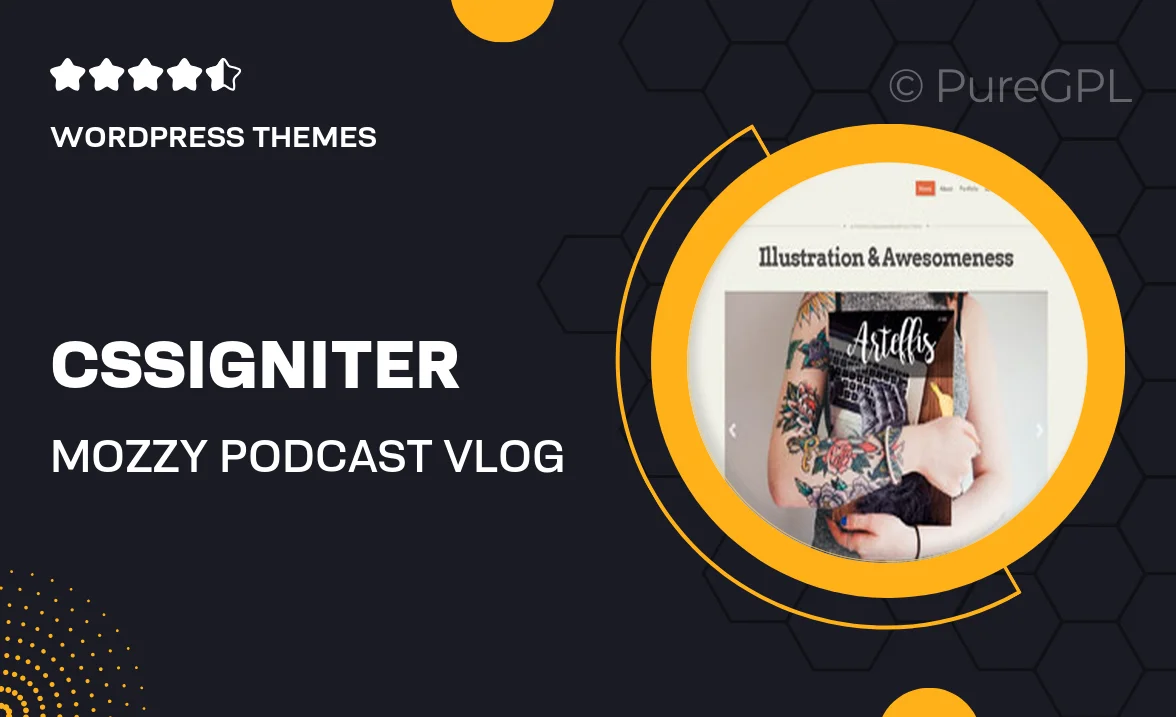 CSSIgniter Mozzy – Podcast & Vlog WordPress Theme