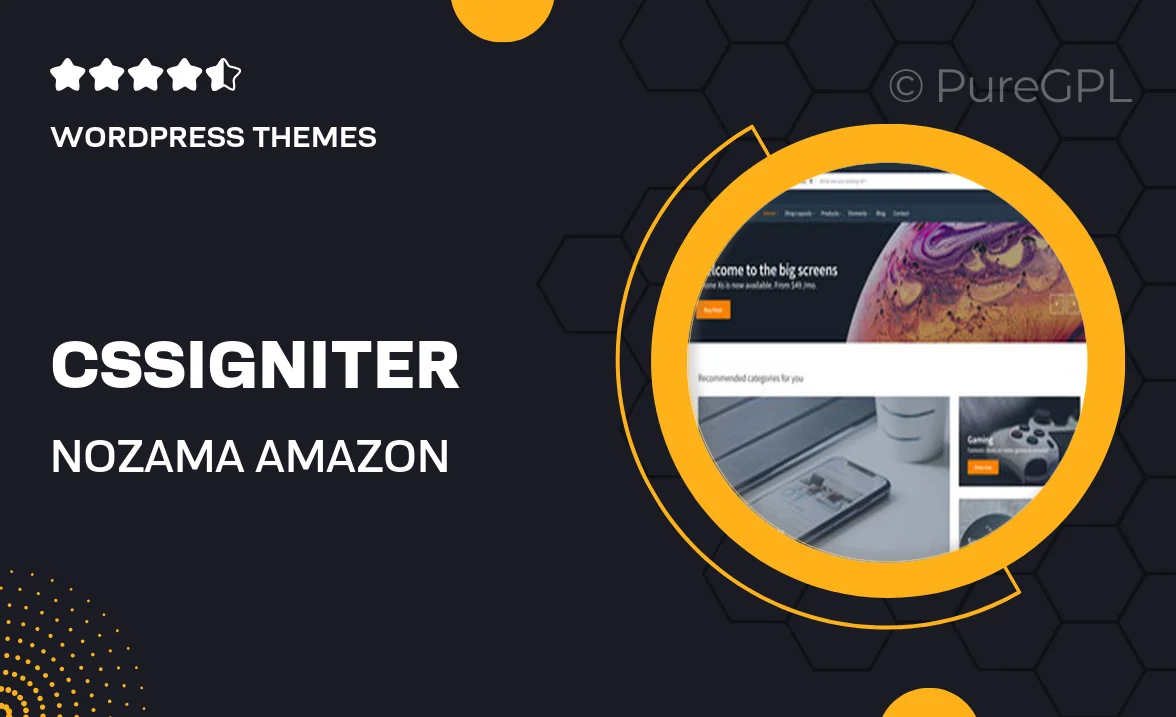 CSSIgniter Nozama – Amazon Inspired WooCommerce