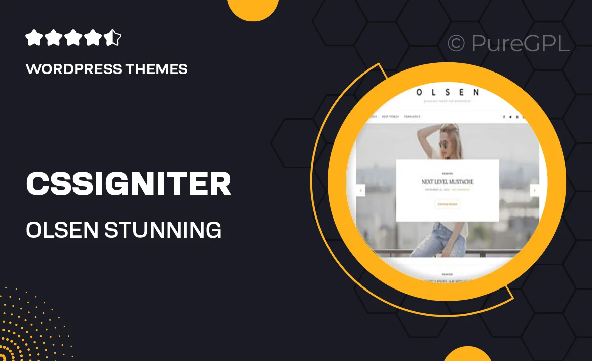 CSSIgniter Olsen – Stunning Blogging Theme for WordPress