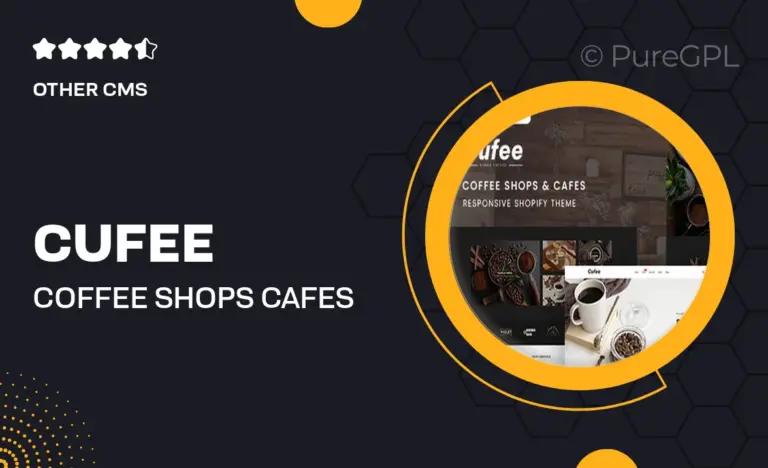 cufee coffee shops cafes shopify theme