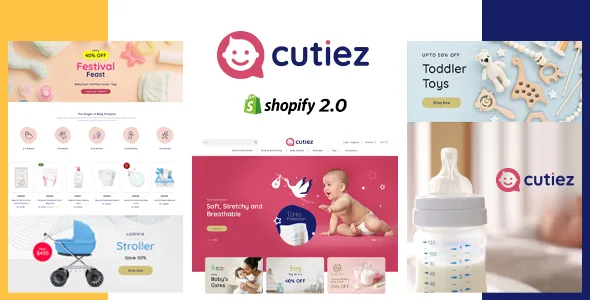 cutiez kids toys children fashion store shopify theme 1