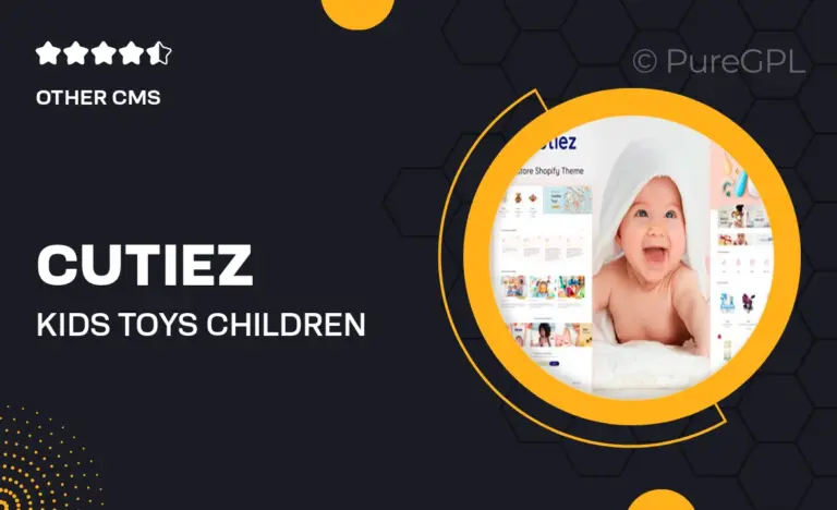 cutiez kids toys children fashion store shopify theme