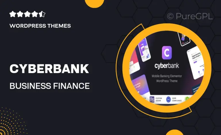 cyberbank business finance wordpress theme