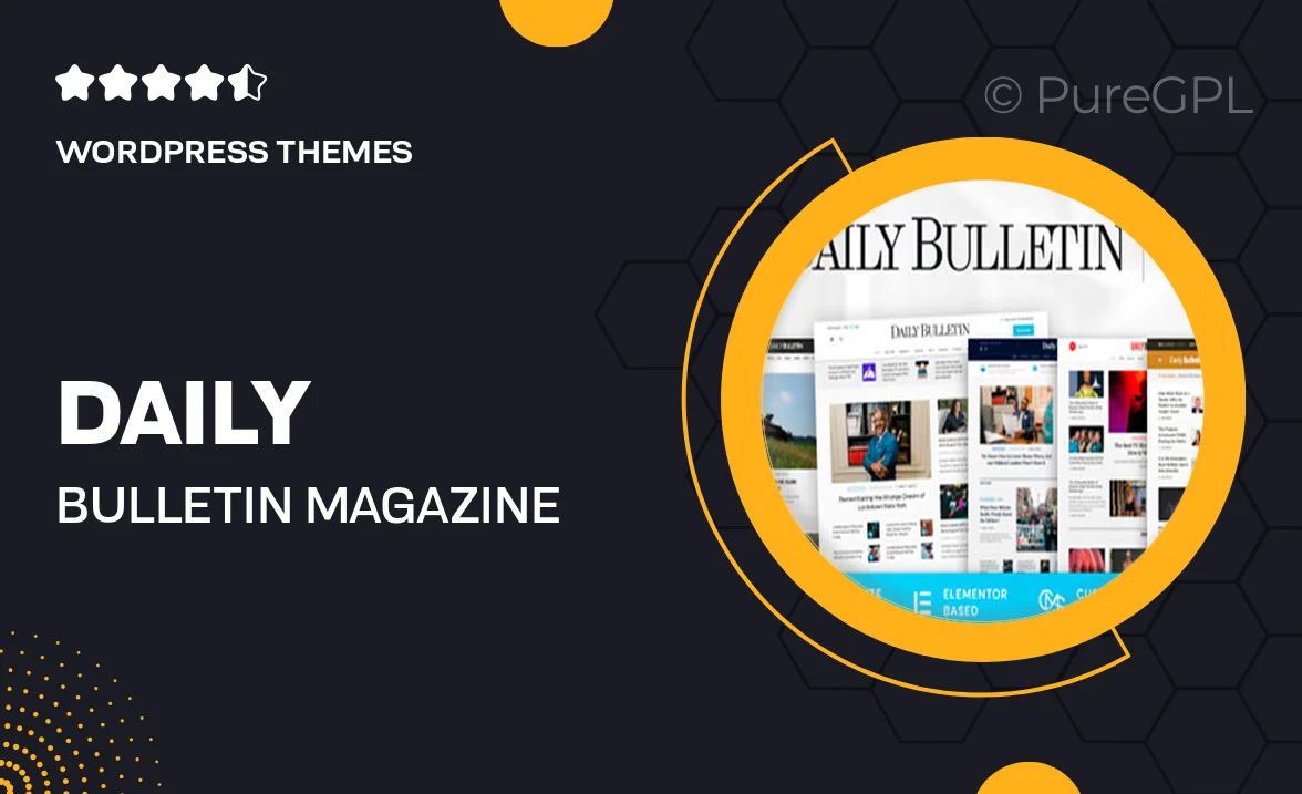 Daily Bulletin – Magazine & Newspaper WordPress Theme