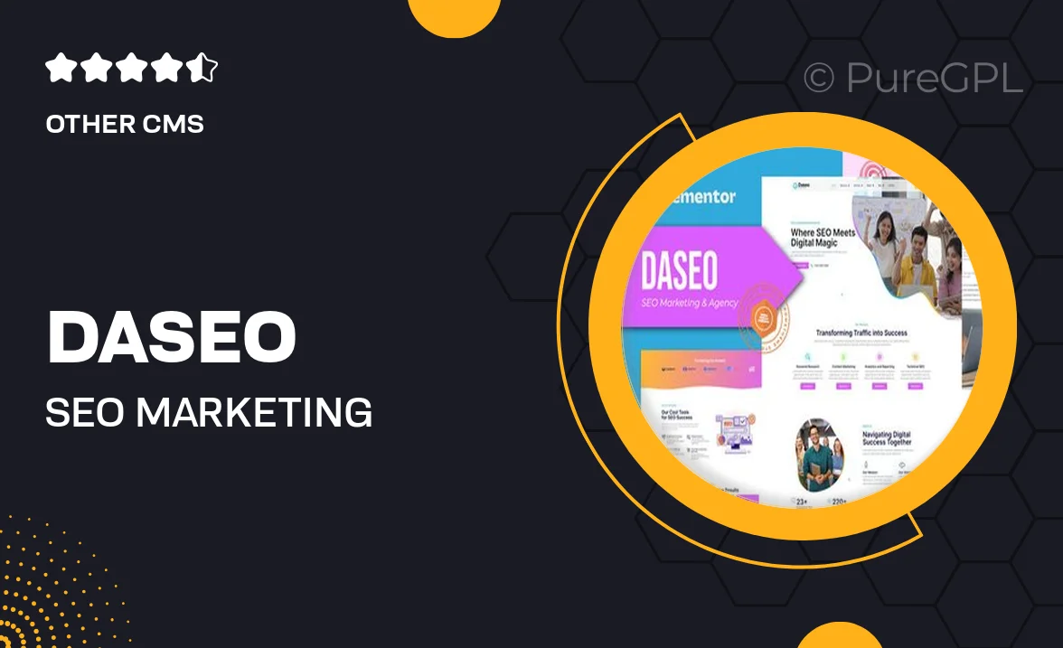 Daseo – SEO Marketing & Agency Elementor Pro Template Kit