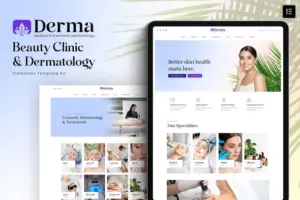 Derma – Beauty Clinic & Dermatology Elementor Template Kit
