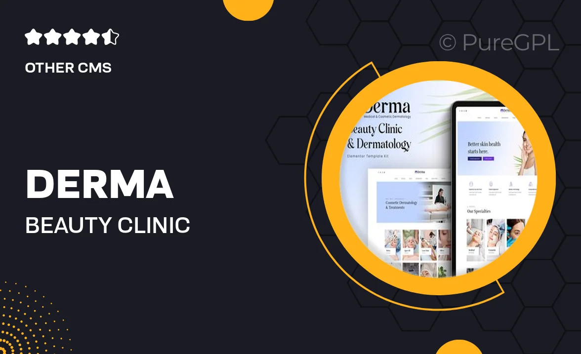 Derma – Beauty Clinic & Dermatology Elementor Template Kit