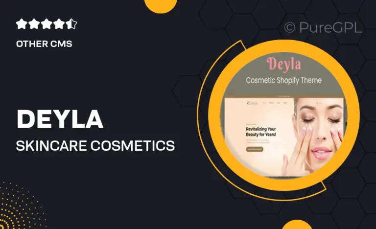 deyla skincare cosmetics shopify theme