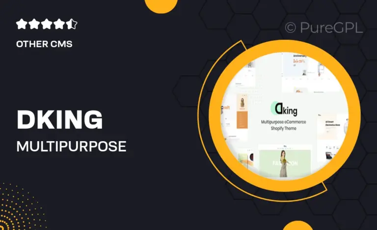 dking multipurpose ecommerce shopify theme