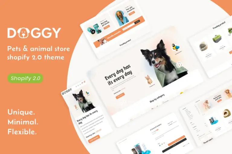 doggy pets animals responsive shopify theme 1