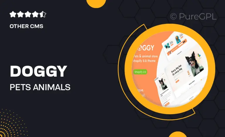 doggy pets animals responsive shopify theme