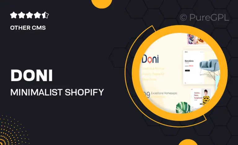 doni minimalist shopify theme