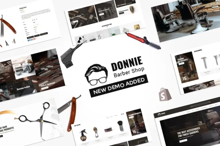 donnie salon barber shop shopify theme 1