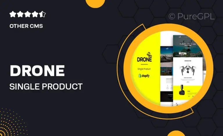 drone single product shopify theme