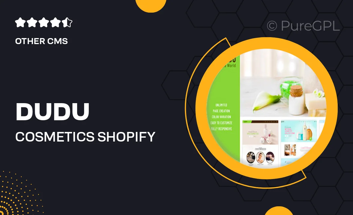 DUDU Cosmetics – Shopify Cosmetics Theme