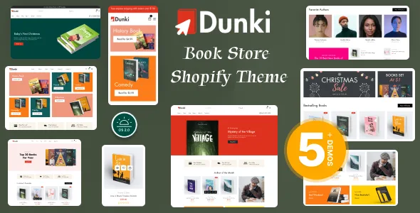 Dunki – Book Store Shopify OS 2.0 Theme