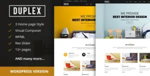 Duplex – Interior & Architecture Design WordPress Theme