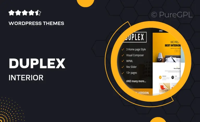 duplex interior architecture design wordpress theme