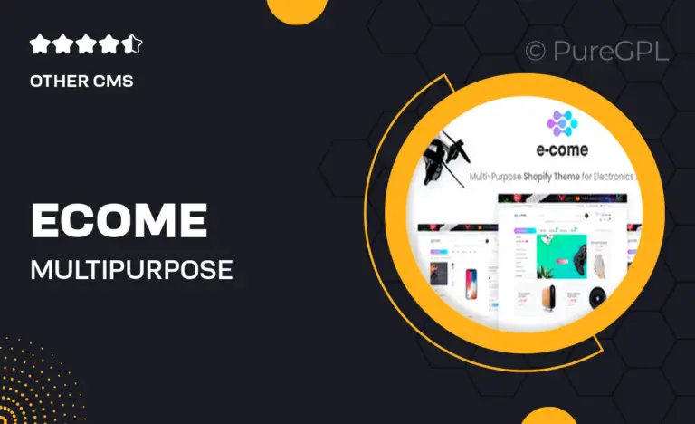 e come multi purpose shopify theme for electronics store