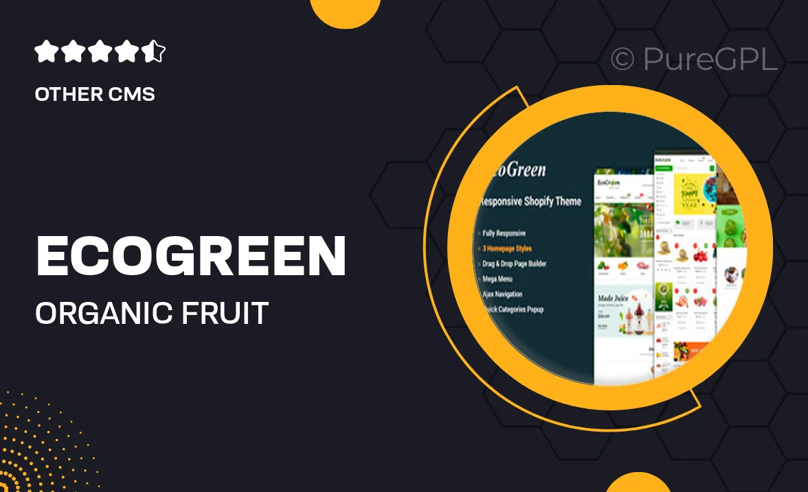 Ecogreen – Organic Fruit Vegetable Shopify Theme