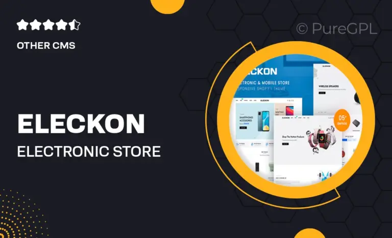eleckon electronic store shopify 2 0 theme
