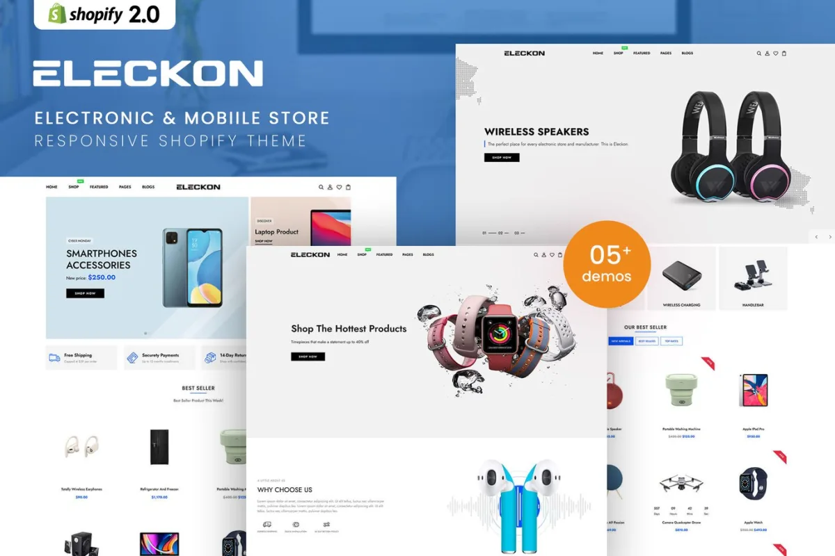 Eleckon – Electronic Store Shopify 2.0 Theme