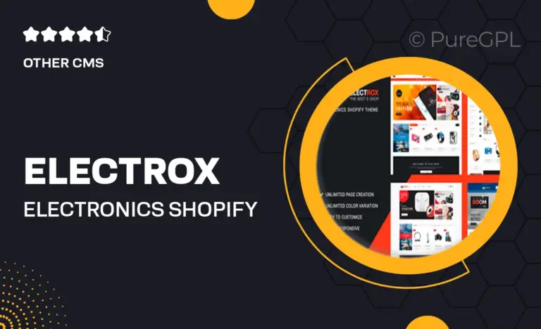 electrox electronics shopify theme