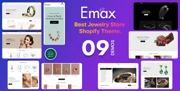 emax jewelry store shopify os 20 theme