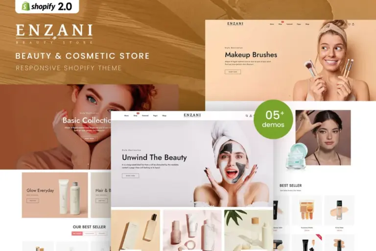enzani beauty cosmetics shopify 20 theme