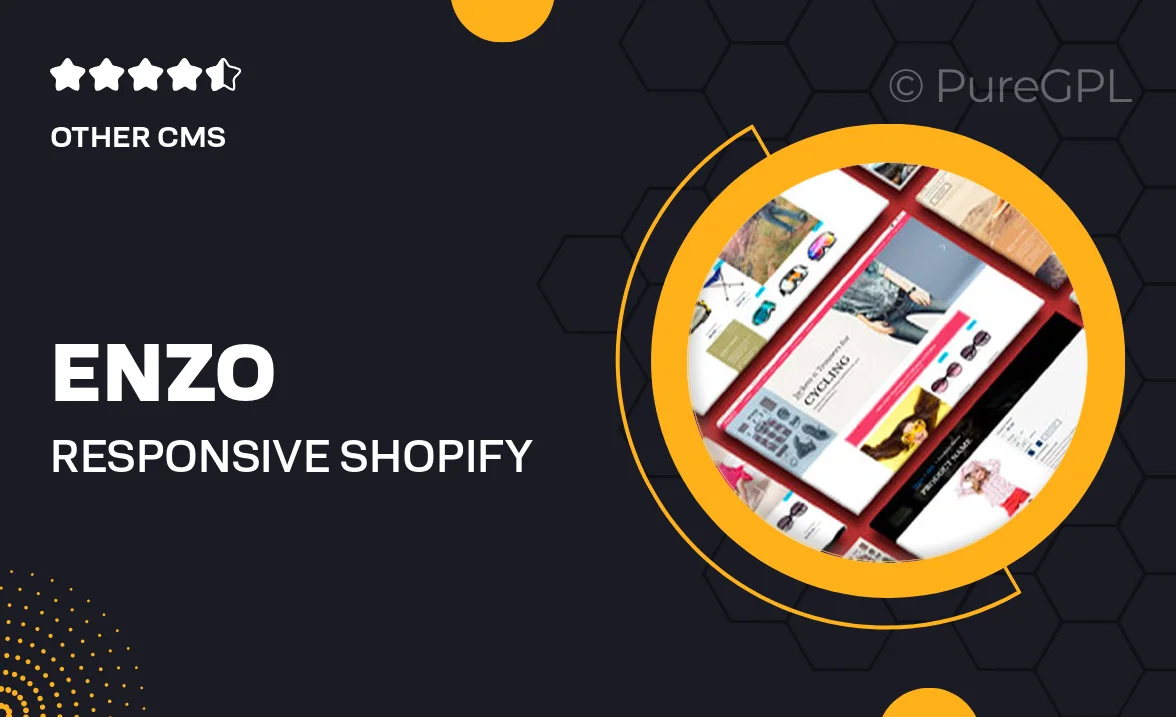 ENZO – Responsive Shopify Multi-Purpose Theme