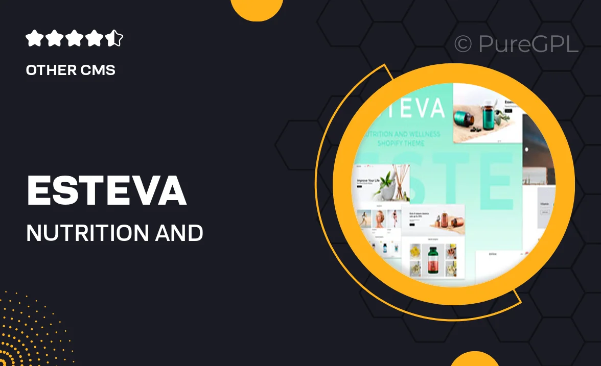 Esteva – Nutrition and Wellness Shopify Theme