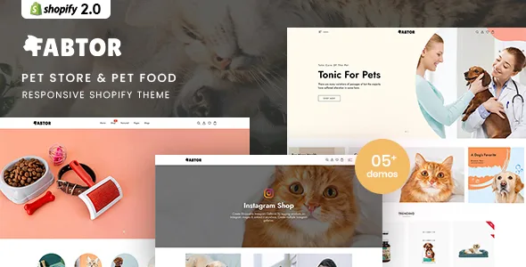 fabtor pet store pet food responsive shopify theme 1
