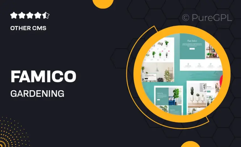 famico gardening houseplants shopify theme