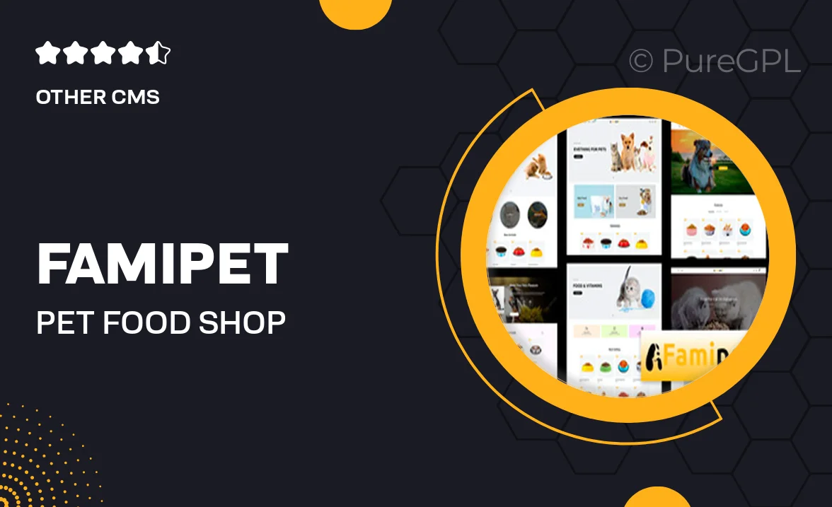 Famipet – Pet Food Shop Responsive Shopify Theme