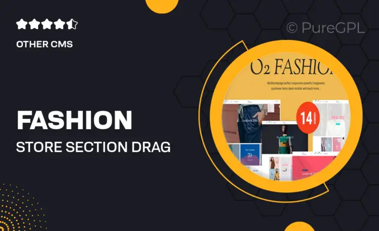 fashion store section drag drop