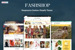 FashShop – Drag & Drop Bootstrap 4 Shopify Theme