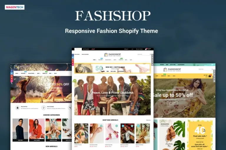 fashshop drag drop bootstrap 4 shopify theme 1