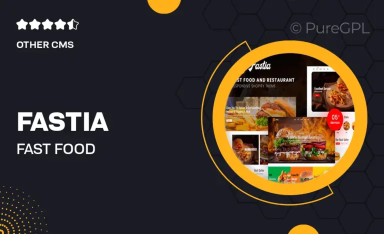 fastia fast food restaurant shopify theme