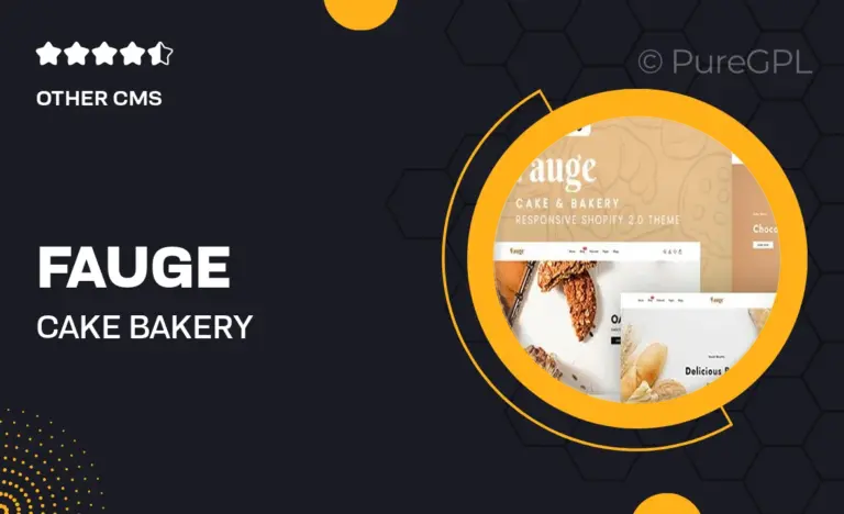 fauge cake bakery responsive shopify 2 0 theme