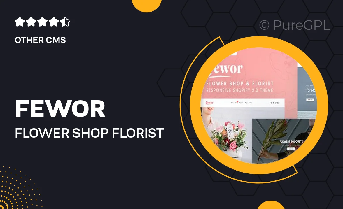 Fewor – Flower Shop & Florist Responsive Shopify 2.0 Theme