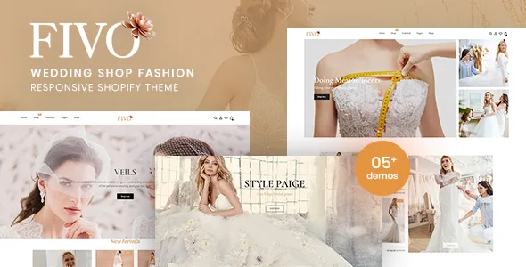 fivo wedding shop fashion shopify theme 1