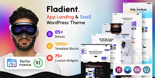 fladient app saas wordpress theme 1