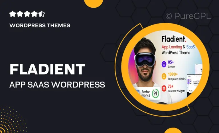 fladient app saas wordpress theme