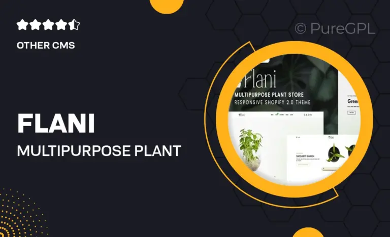 flani multipurpose plant store shopify 2 0 theme