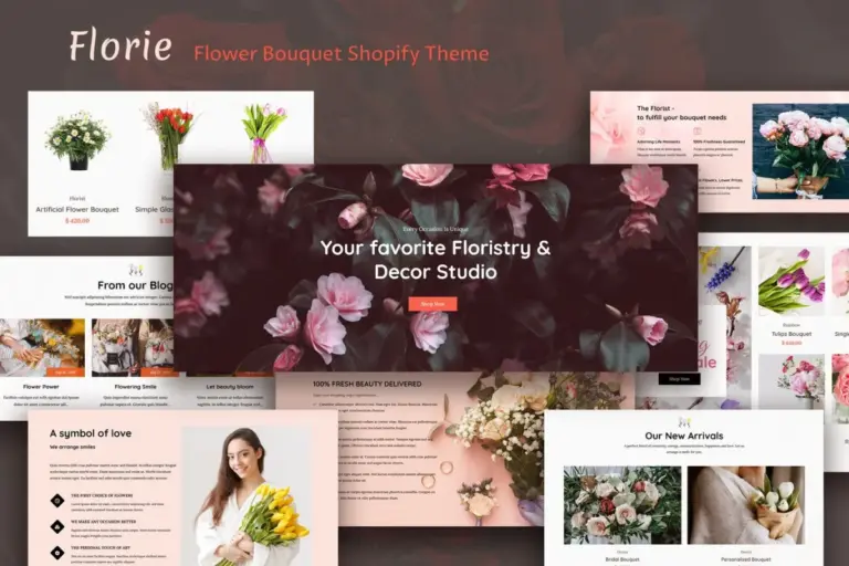 florie flower shop florist store shopify theme 1