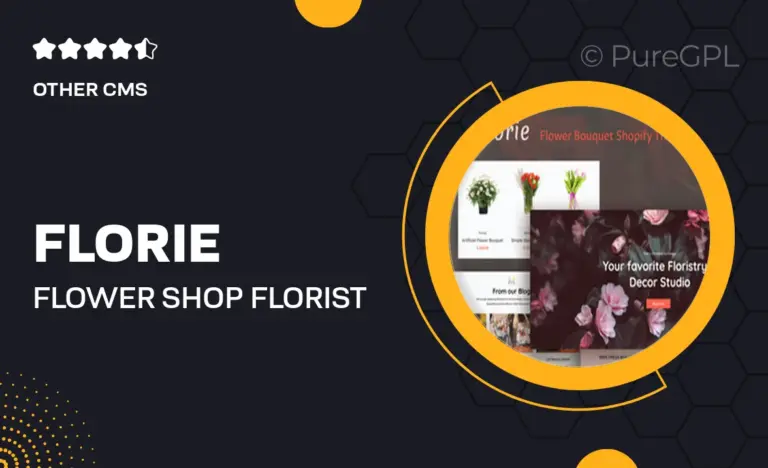 florie flower shop florist store shopify theme