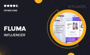 Fluma – Influencer Marketing Agency Elementor Pro Template Kit