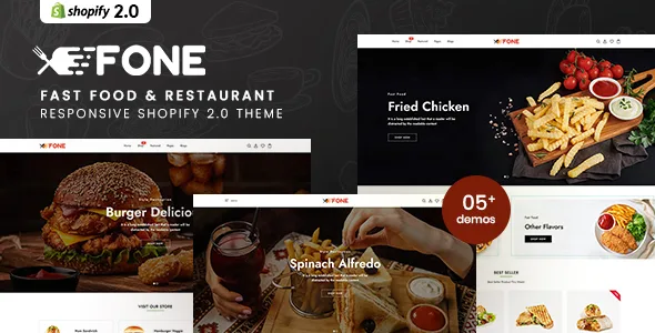 fone fast food restaurant responsive shopify 20 theme