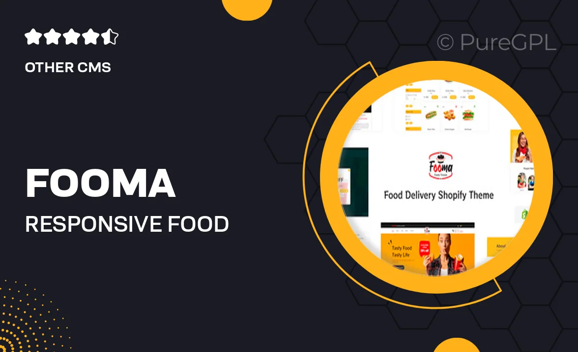 Fooma – Responsive Food Delivery Shopify Theme