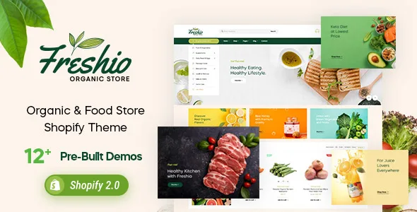 freshio organic food store shopify theme 1